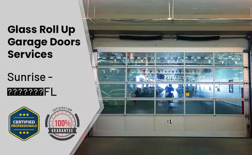 Glass Roll Up Garage Door Sunrise - FL 